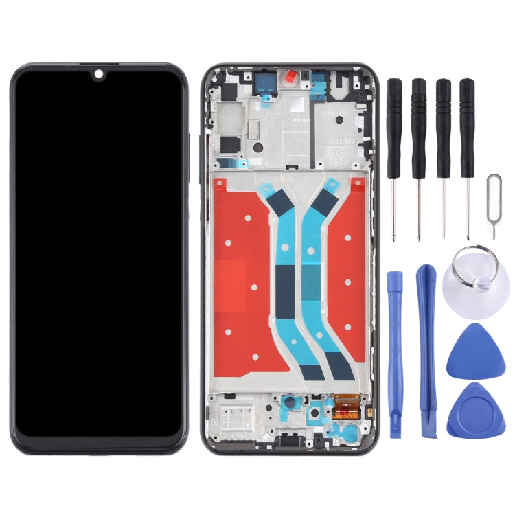 LCD Screen and Digitizer Full Assembly With Frame for Huawei Y8p