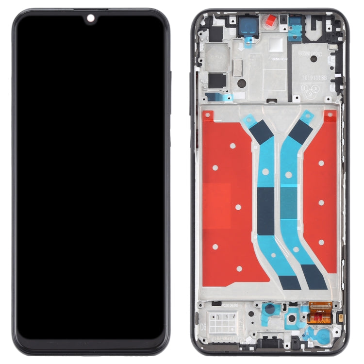 LCD Screen and Digitizer Full Assembly With Frame for Huawei Y8p