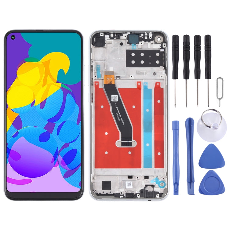 LCD Screen and Digitizer Full Assembly With Frame for Honor Play 4T