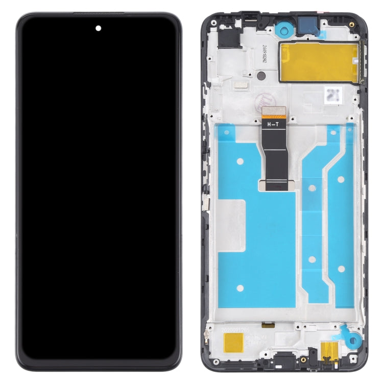LCD Screen and Digitizer Full Assembly With Frame for Huawei Y7a