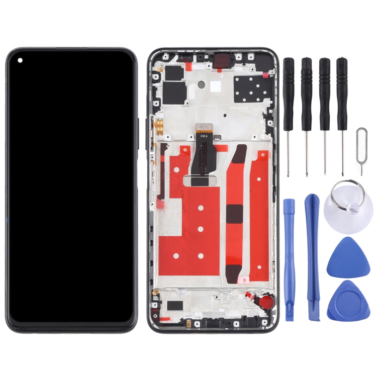 LCD Screen and Digitizer Full Assembly With Frame for Huawei P40 Lite 5G