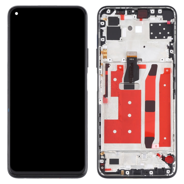 LCD Screen and Digitizer Full Assembly With Frame for Huawei P40 Lite 5G