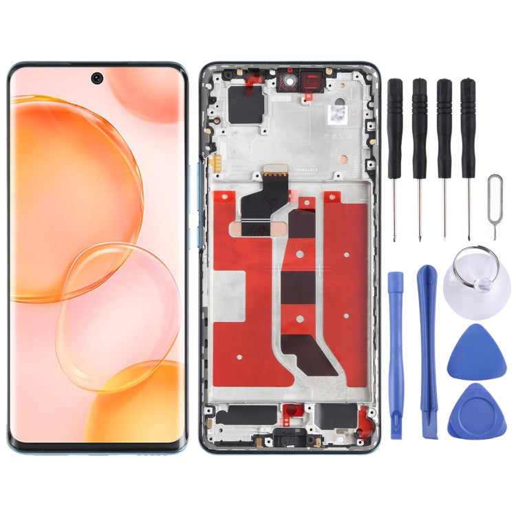 Original LCD Screen and Digitizer Full Assembly with Frame for Honor 50