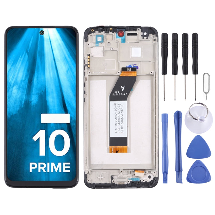 Original LCD Screen and Digitizer Full Assembly with Frame For Xiaomi Redmi 10 Prime