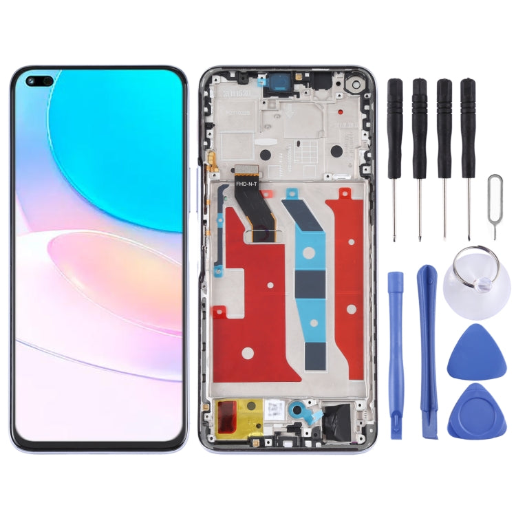 Original LCD Screen and Digitizer Full Assembly with Frame for Huawei Nova 8i
