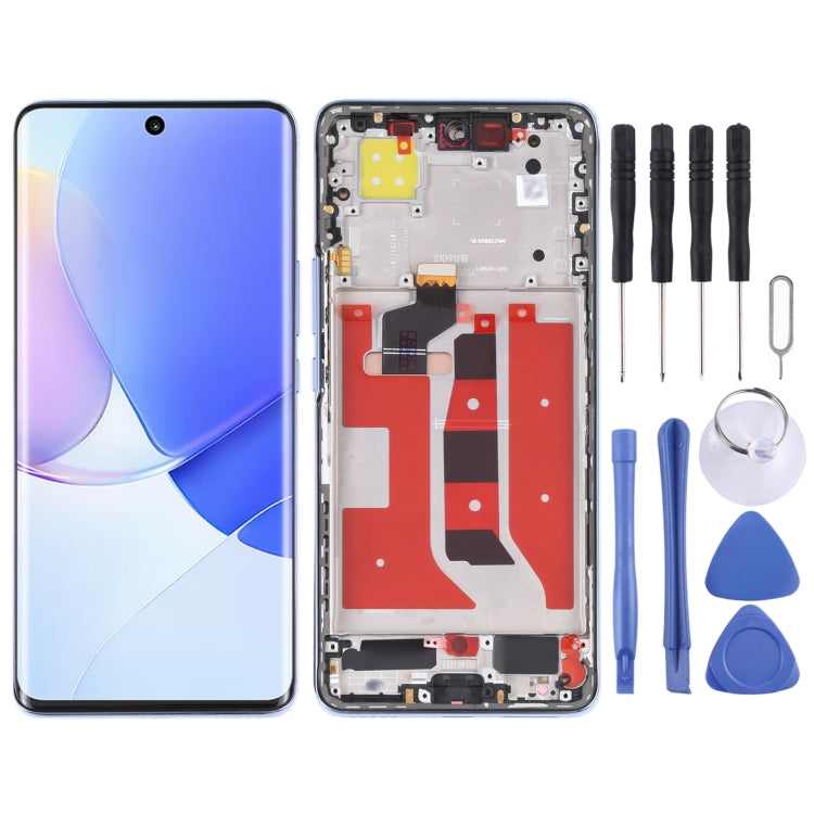 Original LCD Screen and Digitizer Full Assembly with Frame for Huawei Nova 9