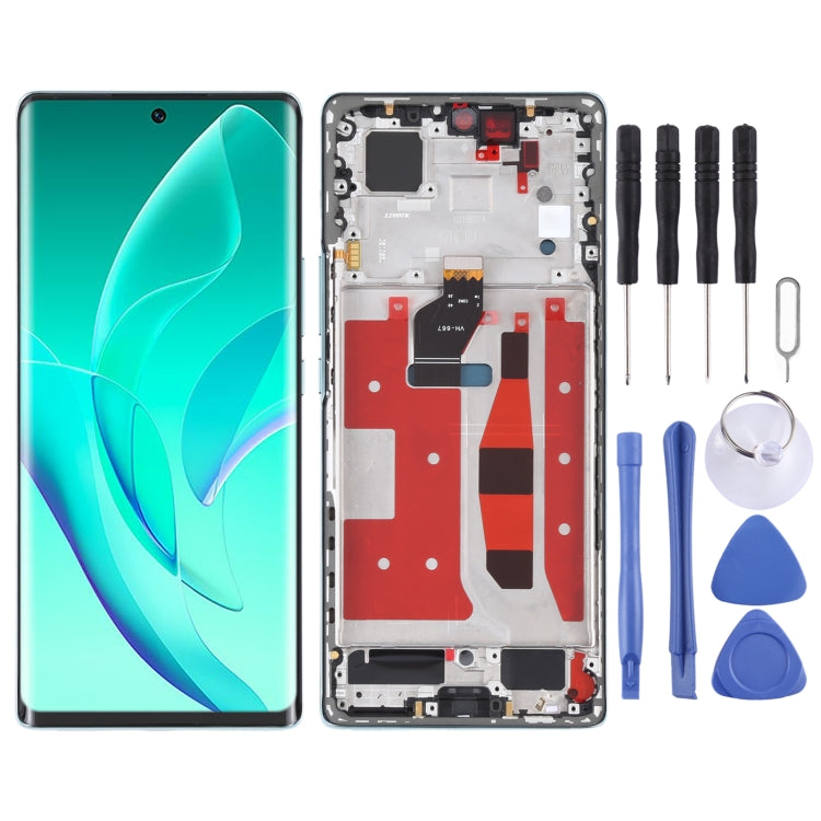 Original LCD Screen and Digitizer Full Assembly with Frame for Honor 60