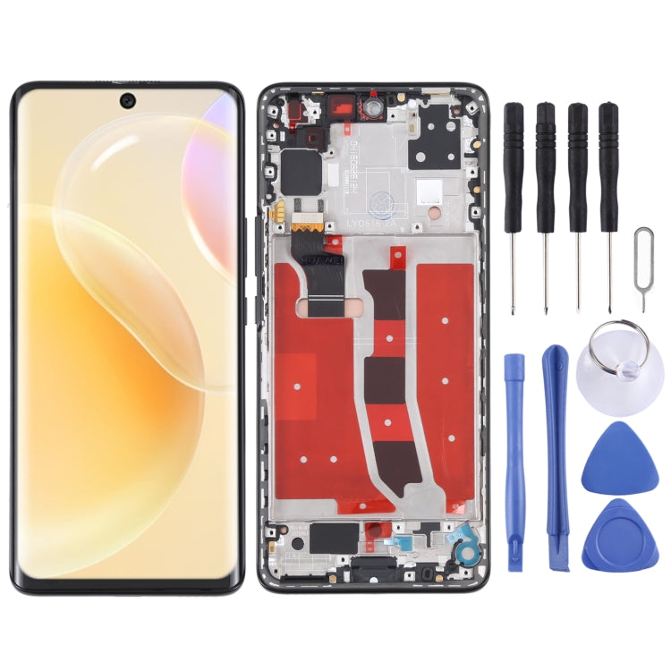 Original LCD Screen and Digitizer Full Assembly with Frame for Huawei Nova 8 5G