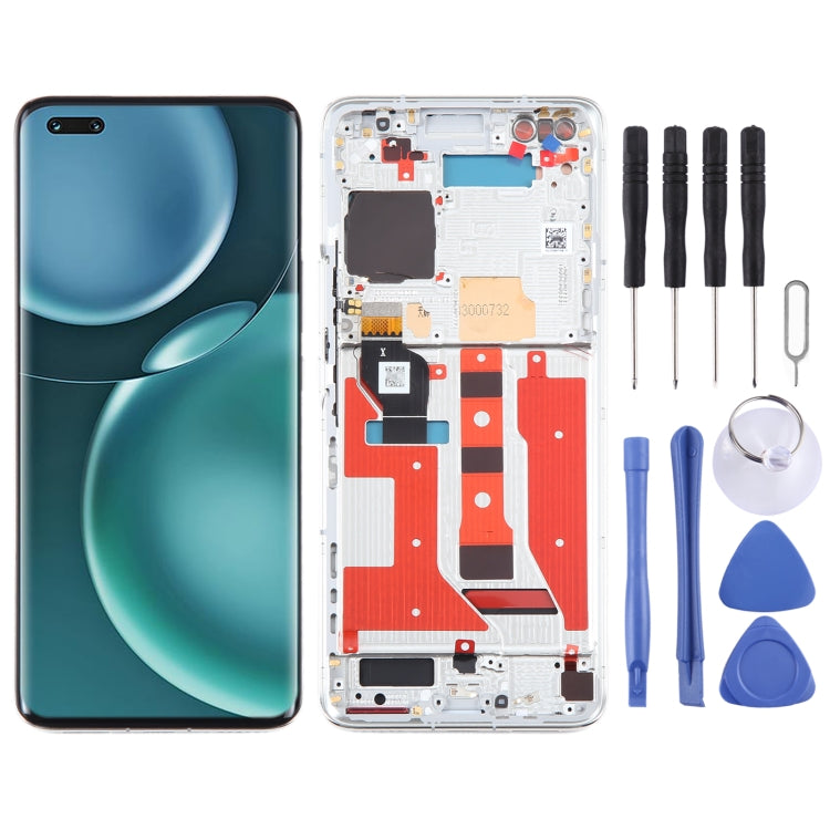 For Honor Magic4 Pro Original LCD Screen Digitizer Full Assembly with Frame, Not Supporting Fingerprint Identification