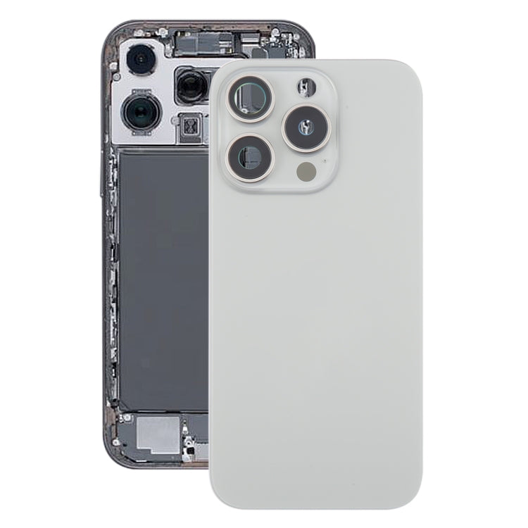 For iPhone 16 Pro Original Glass Battery Back Cover with Camera Lens Cover + MagSafe Magnet