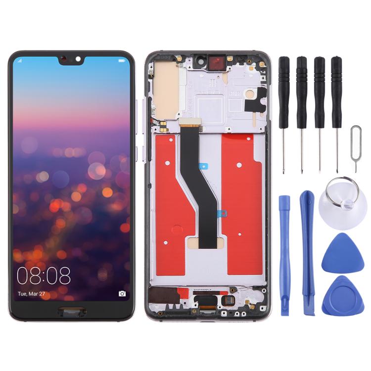 For Huawei P20 Pro TFT LCD Screen Digitizer Full Assembly with Frame, Not Supporting Fingerprint Identification