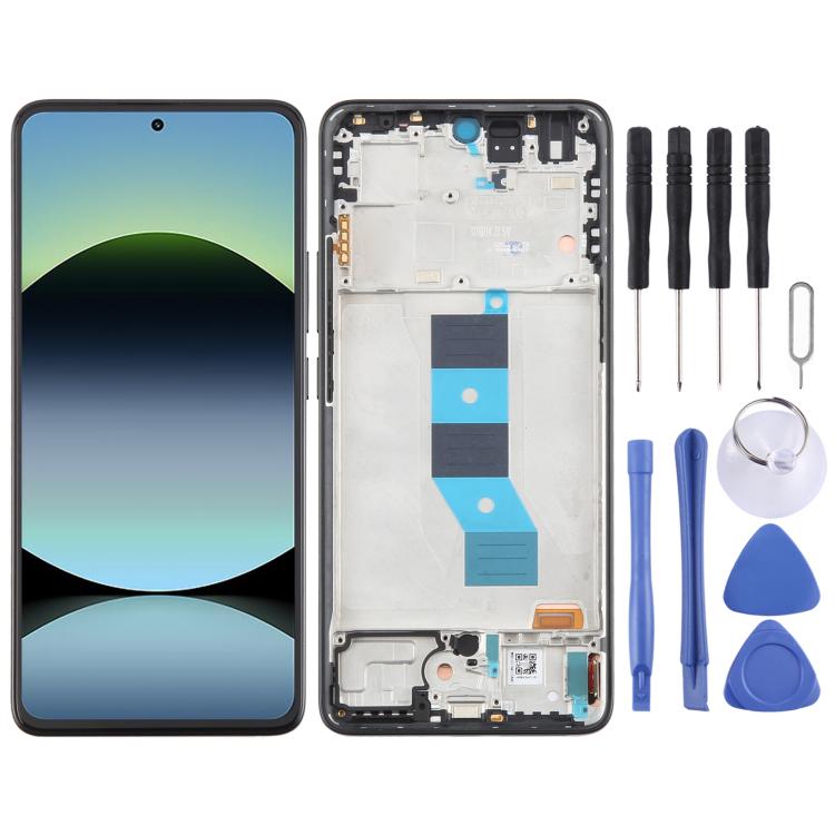 For Xiaomi Redmi Note 14 4G AMOLED Original LCD Screen Digitizer Full Assembly with Frame