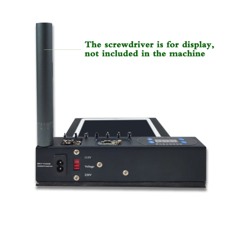 TBK-568R 220V Vacuum LCD Temperature Controller Touch Screen Glass Separator Machine with Multi-function Storage Box