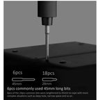 25 in 1 Original Xiaomi Mijia Electric Precision Screwdriver Kit Rechargeable Magnetic Aluminum Case
