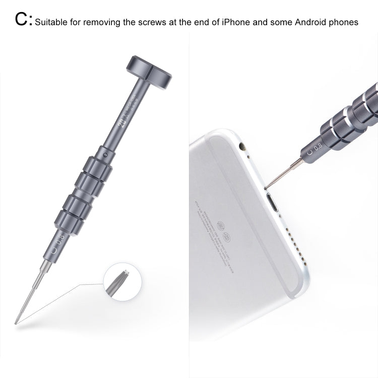 QIANLI 5 in 1 Multi-purpose 2D Grenade Magnetic Screwdriver Set