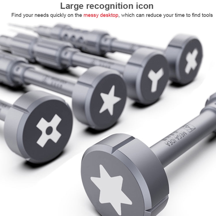 QIANLI 5 in 1 Multi-purpose 2D Grenade Magnetic Screwdriver Set