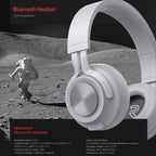 Fingertime P1 Wireless Bluetooth 5.0 Stereo Soft Leather Earmuffs Foldable Headset Built-in Mic for PC / Cell Phones