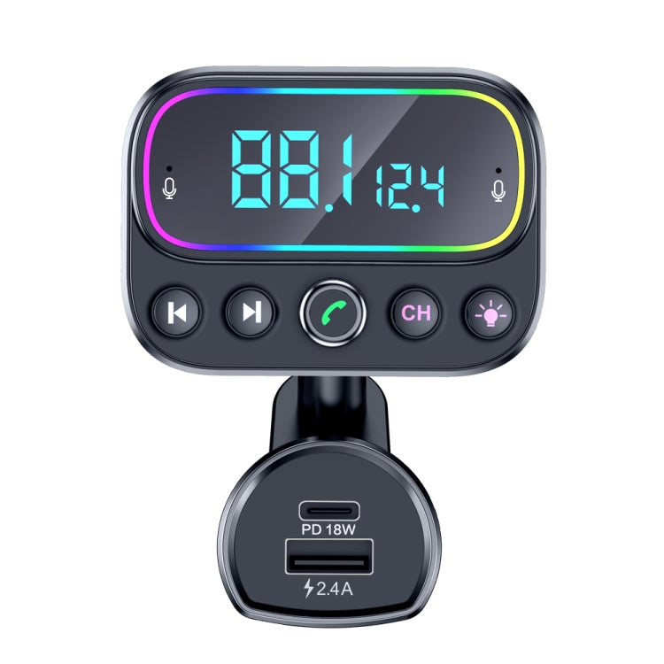 T67 Bluetooth 5.0 Car MP3 Music Player FM Modulator Transmitter Wireless AUX Adapter Hands-free