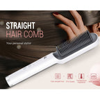 K-SKIN KD380 Hair Straightener Electric Straight Hair Curler Comb Brush PTC Heating Ceramic Straight Hair Brush
