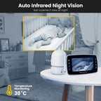 SM43A 4.3inch Color Display Night Vision Smart Zoom Baby Monitor Camera