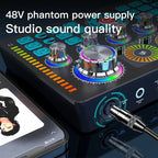 Q7 Live Streaming Sound Card Audio Mixer for Recording Live