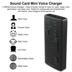 M1 Portable Mini Voice Changing Modulator with Adjustable Voice Functions & Phone Computer & Sound Card & Mic Tool