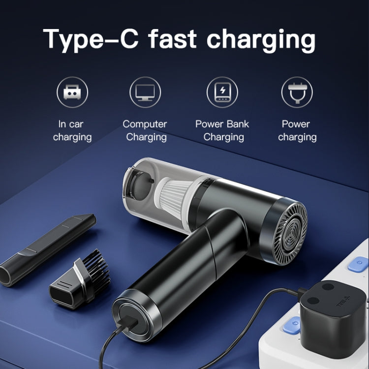 Q108 Cleaner Powerful Portable Wireless Car & Home Dual-use Hand Mini Vacuum Cleaner