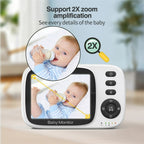 MC632A 2 Way Voice Talk Temperature Monitoring Baby Camera 3.2 inch Screen Baby Monitor