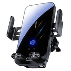 SD05 With Retractable Type-C Cable Car Phone Holder Wireless Charging Mount