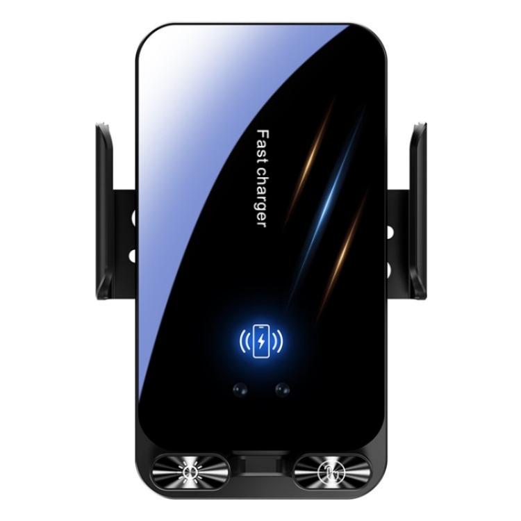 SD05 With Retractable Type-C Cable Car Phone Holder Wireless Charging Mount