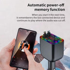 Y4 Retractable Cable Super Fast Charging Car Charger Bluetooth-Compatible MP3 Player