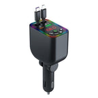 L5 Car Bluetooth-Compatible MP3 Player Hands Free Calling FM Transmitter Fast Charger