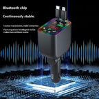 L5 Car Bluetooth-Compatible MP3 Player Hands Free Calling FM Transmitter Fast Charger