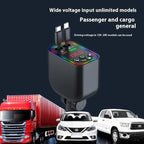 L5 Car Bluetooth-Compatible MP3 Player Hands Free Calling FM Transmitter Fast Charger