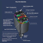 Y10 With Retractable Type C + iP Cable Car Charger FM Transmitter Bluetooth MP3 Player