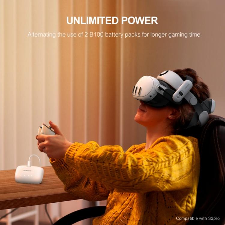 BOBOVR B100 For BOBOVR S3 Pro 10000mAh Replacement Battery VR Head Strap Accessory