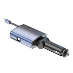 BC99 With Retractable Cable FM Transmitter PD 65W Fast Charging Laptop Phone Car Charger