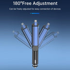 BC99 With Retractable Cable FM Transmitter PD 65W Fast Charging Laptop Phone Car Charger