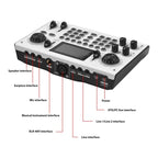 C100 Pro For Streaming / Recording 5 Sound Effects Portable Live Sound Card Audio Mixer