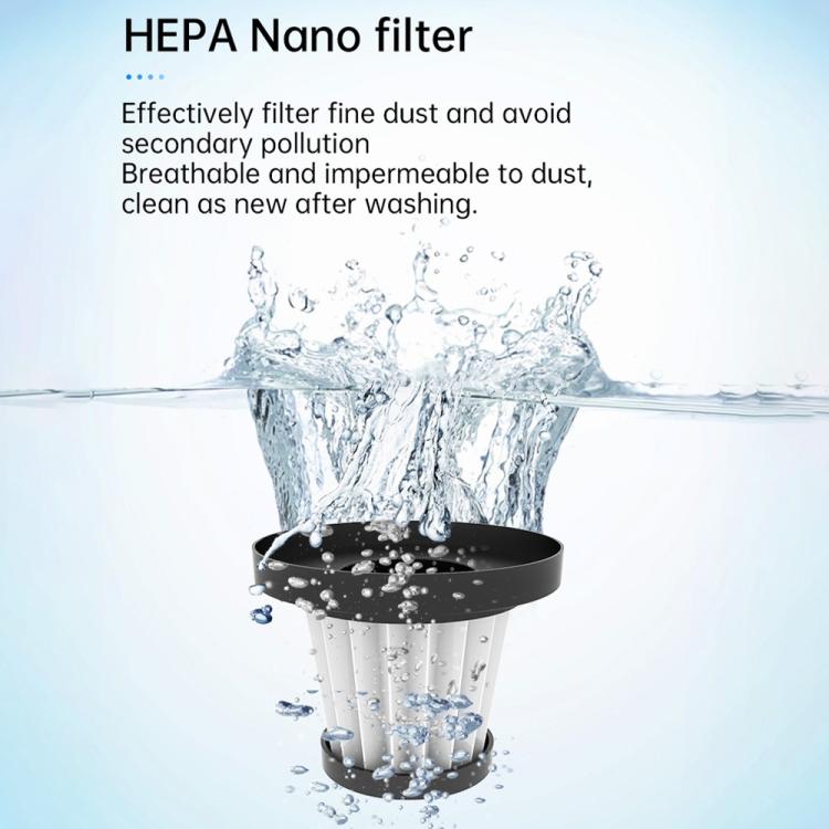 V16S With 200ml Dust Box Rechargeable Dust Blower Portable Handheld Car Vacuum Cleaner