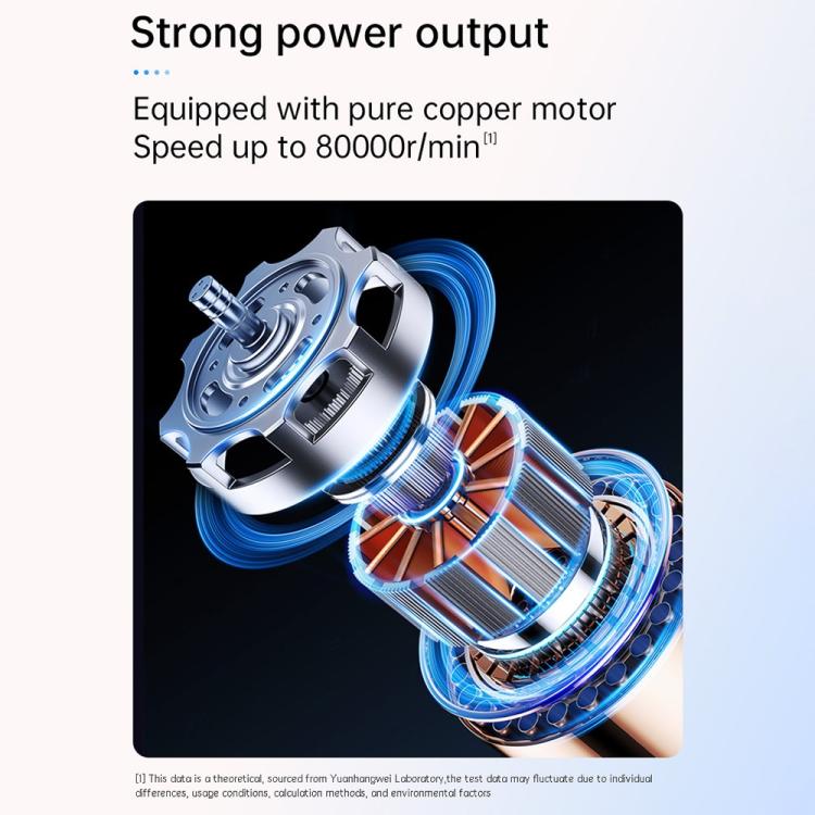 V16S With 200ml Dust Box Rechargeable Dust Blower Portable Handheld Car Vacuum Cleaner