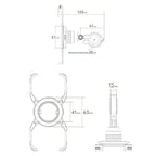 For iPhone 16 Series Z10 Anti Shake Cycling Bracket Motorcycle Mount Magnetic Phone Holder