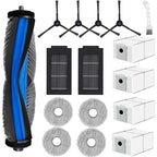 JUNSUNMAY 16pcs/Set Sweeper Replacement Parts Kit for Ecovacs Deebot T50 Pro / T50 Max / T50 Omni