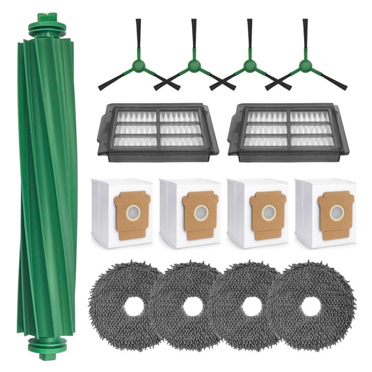 JUNSUNMAY 15pcs/Set Sweeper Replacement Parts Kit for iRobot Roomba Plus 405 / 505 Combo