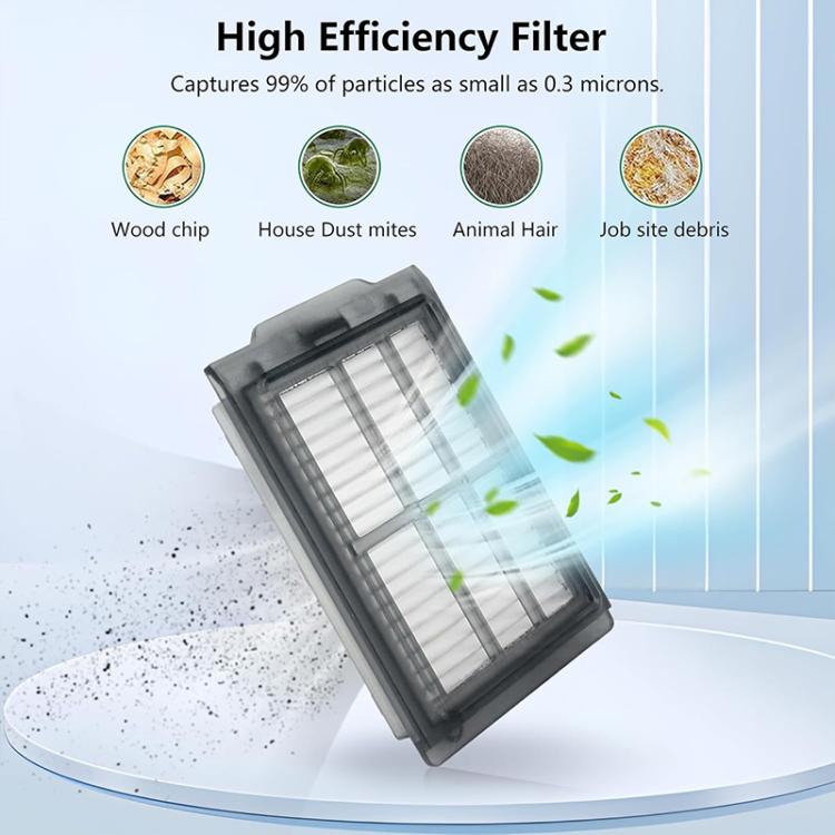 JUNSUNMAY 15pcs/Set Sweeper Replacement Parts Kit for iRobot Roomba Plus 405 / 505 Combo