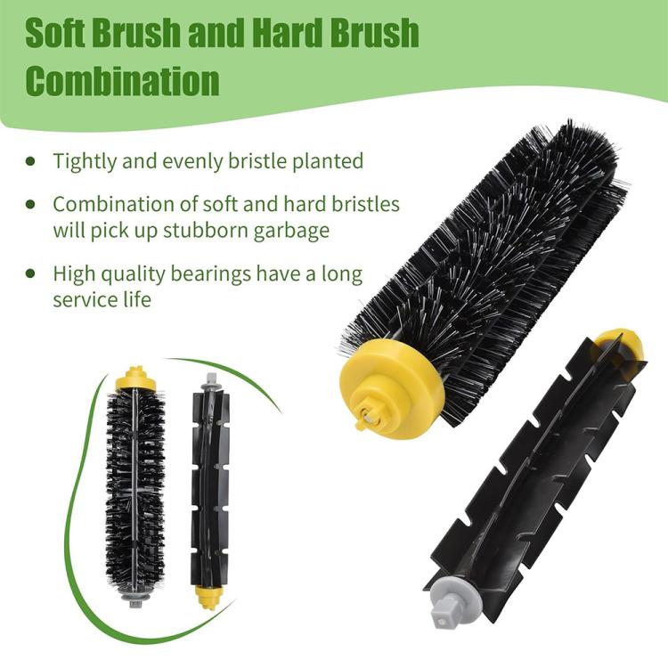 JUNSUNMAY 14pcs/Set Sweeper Replacement Parts Kit for iRobot Roomba 600 Series