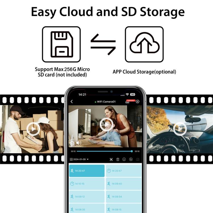 L29 1080P HD WiFi Remote Viewing Home Security Camera Intelligent 180-Degree Wide Angle Camera