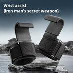 1 Pair Fitness Steel Plate Assist Hook Wristband