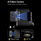 M06 Portable Folding Handheld Gimbal Stabilizer AI Face Tracking Selfie Stick with Magnetic Fill Light