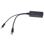 Power Over Ethernet Splitter 48V Input and 12V Output 48V PoE Splitter Adapter, Let 12V DC IP Camera Become POE Camera